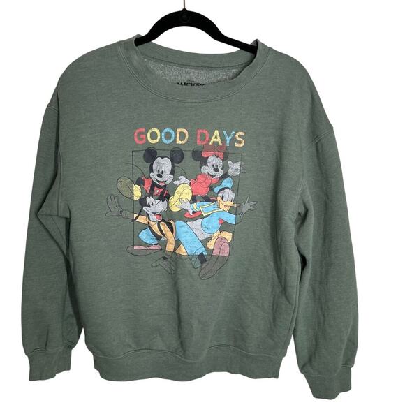 Disney Mickey and Friends Women's Good Days Sweatshirt Size Medium - Picture 1 of 5